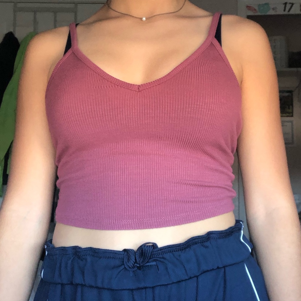Full Tilt mauve tank top